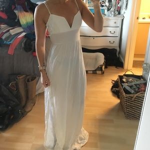White express maxi empire waist dress